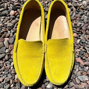 M.Gemi The Felize Suede moccasin chartreuse yellow size 37